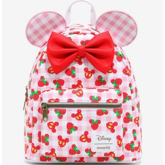 NWT Loungefly Minnie Ears Strawberry set - Picture 14 of 16